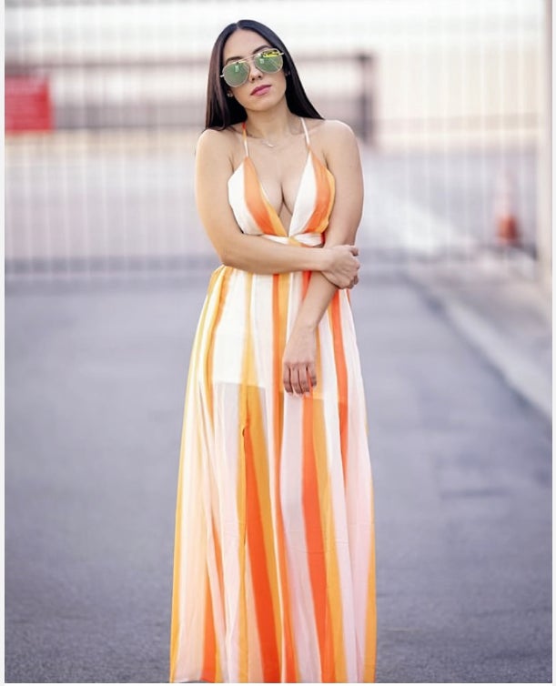 Sunny Orange Maxi