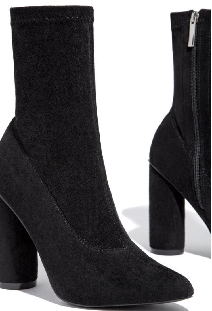 Mary Suede Booties